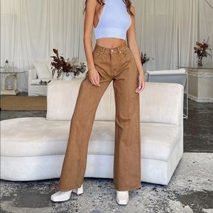 MAPLE FLARE JEANS BROWN